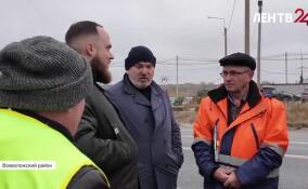 Ситуацию на участке дорог Новой Пустоши и Невской Дубровки проверили сотрудники Комитета по дорожному хозяйству, Ленавтодора и ГИБДД