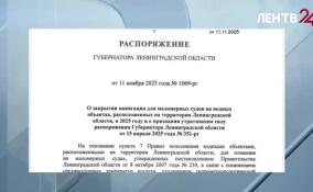 С 15 ноября на всех водных объектах Ленобласти официально закрывается навигация для маломерных судов