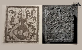 В Выборге обнаружили гербовую плиту Тоттов