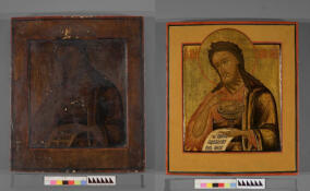 Реставраторы Ленобласти вернули первозданный облик иконе «Святой Иоанн Предтеча»