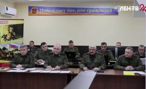 Владимир Путин посетил один из командных пунктов группировки войск «Запад»