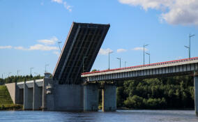 На Ладожском мосту в начале года из-за работ перекроют две полосы