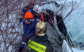За минувшие сутки спасатели Ленобласти выезжали на десять пожаров и три ДТП