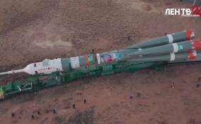 Ракета «Союз» готовится к старту с космодрома Байконур