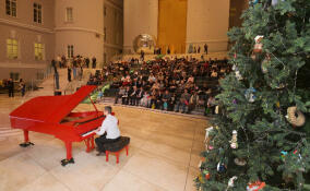 В Эрмитаже зажгли огни на «Ёлке мира»