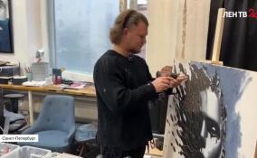 Как художник Алексей Головин пишет картины маслом и строительными саморезами