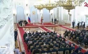 В Георгиевском зале Большого Кремлевского дворца прошла церемония вручения государственных наград