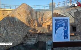 В Ленинградском зоопарке прошла церемонии специального гашения художественной почтовой марки «С Новым годом!»