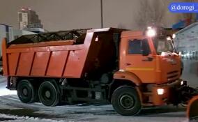 Дорожники Ленобласти продолжают работать в усиленном режиме