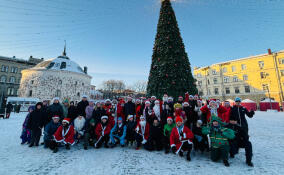 В Выборге прошел забег Дедов Морозов