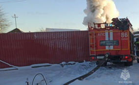 Частный дом на 150 квадратах загорелся в Хирвости