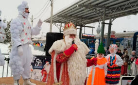 Дед Мороз завершил грандиозный тур по России на сказочном поезде