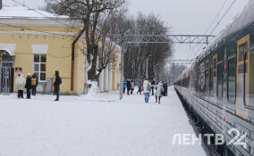 «Поезд Победы» последний день находится в Гатчине