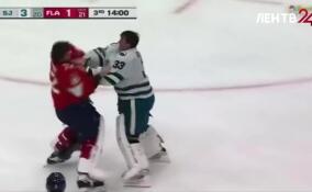 Хоккеист Сергей Бобровский подрался с американским вратарем