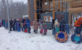 Более 30 тысяч человек посетили новую горку в Выборге на новогодних каникулах