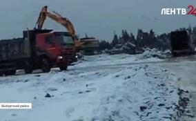Полиция остановила деятельность компании, захламлявшей карьер под Выборгом