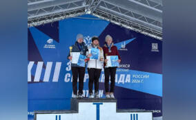 Ленинградские биатлонистки завоевали золото и серебро на Спартакиаде учащихся