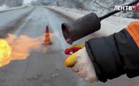 На трассе «Волхов — Кисельня — Черноушево» прошли ремонтные работы по устранению ям