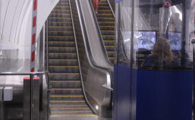 Упавшие предметы почти 2 тысячи раз за год останавливали эскалаторы в метро Петербурга