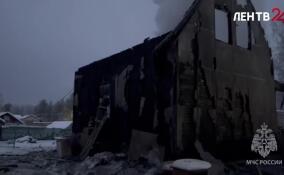 В Ленобласти дознаватели выясняют причины пожара, в котором погибли два человека