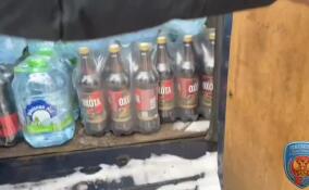 Более 100 литров контрафактного алкоголя обнаружили в фургоне в Петербурге