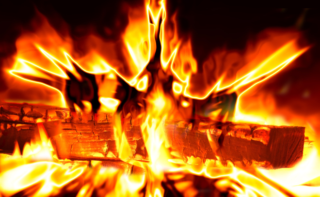 В Яльгелево полыхали более 100 «квадратов»