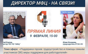 В МФЦ Ленобласти проведут горячую линию по трудоустройству участников СВО