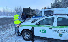 Госэконадзор проверил 15 мусоровозов в Ломоносовском районе