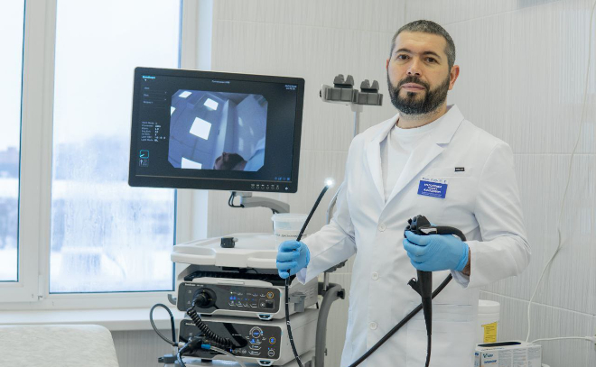 Новую эндоскопическую стойку приобрели для Гатчинской больницы