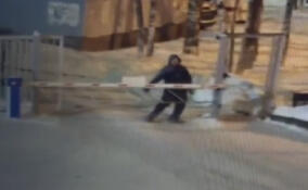 В Петебурге пьяный мужчина решил сократить путь и сломал шлагбаум у школы