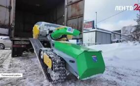 В Тосненском районе прошли испытания беспилотной дорожной техники