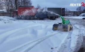 В Ленинградской области тестируют беспилотную технику для уборки дорог