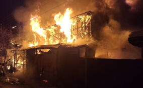 За сутки в Ленобласти потушили 15 пожаров: спасен 21 человек