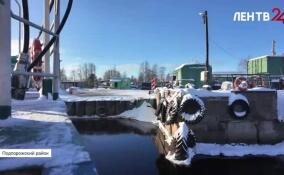 Комитет по транспорту Ленинградской области показал переправу в поселке Вознесенье