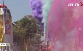 Индия встречает весну фестивалем красок