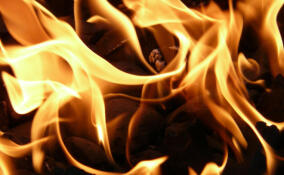 Дом в 175 «квадратов» полыхал в Волосовском районе