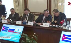 В Правительстве Ленобласти прошла рабочая встреча Александра Дрозденко с министром внешней торговли и иностранных инвестиций Республики Куба