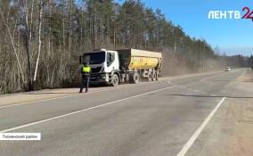 Весенняя просушка идет на трассах Ленобласти
