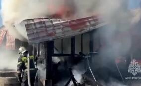 Баня с пристройкой сгорели в деревне Заболотье