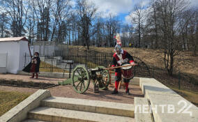 В Гатчине прозвучал полуденный выстрел ко Дню космонавтики