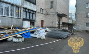 С дома в поселке им. Свердлова слетела временная кровля