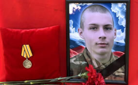В Тихвинском районе простились с 20-летним рядовыми Юрием Вертунцовым