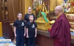 Юные журналисты из Вартемягской студии анимации и кино побывали в петербургском буддийском храме