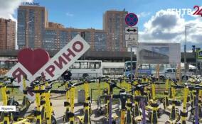 Паркуюсь где хочу: почему в Мурино самокаты оставляют под запрещающими знаками?