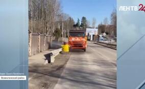Во Всеволожском районе начались весенние уборки дорог