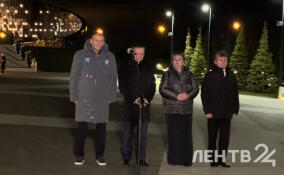 Мединский и Дрозденко возложили цветы к памятнику жертвам нацистов
