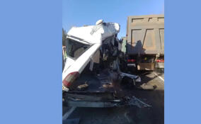 Пять автомобилей столкнулись на трассе А-120 в Ленобласти: пострадали девять человек