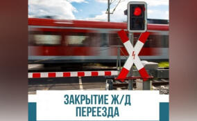 Ж/д переезд пер. Семрино-Вырица в Гатчинском округе закроют для водителей в ночь на 22 апреля
