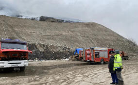 Роспотребнадзор проверяет воздух после пожара на полигоне в Лепсари