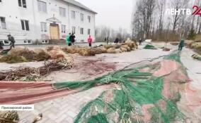 В Приозерском районе подготовили к отправке на фронт более пяти тонн рыболовных сетей